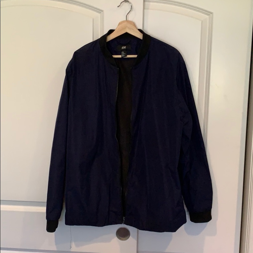 H&M blue bomber size XL